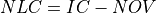 NLC = IC - NOV